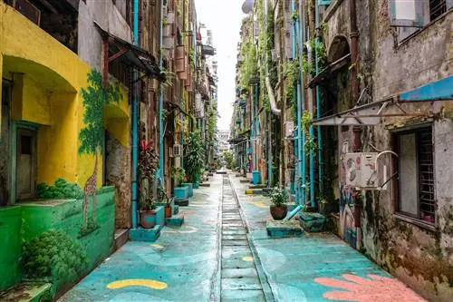 Одна из аллей, отремонтированных организацией Doh-Eain.