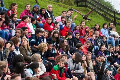 Выставка хищных птиц в Кабарсено