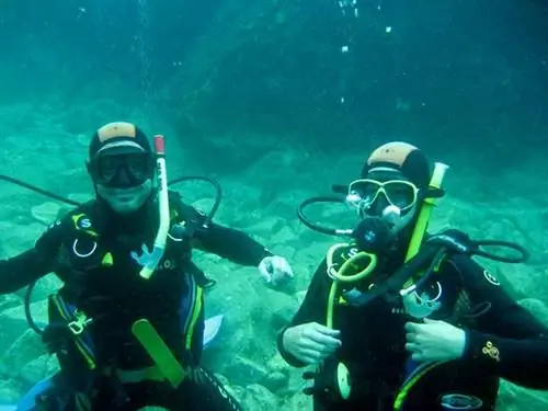 Первое погружение в водах Средиземного моря