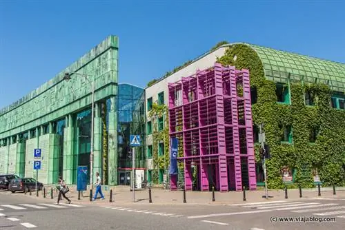 Сад на крыше библиотеки Варшавского университета