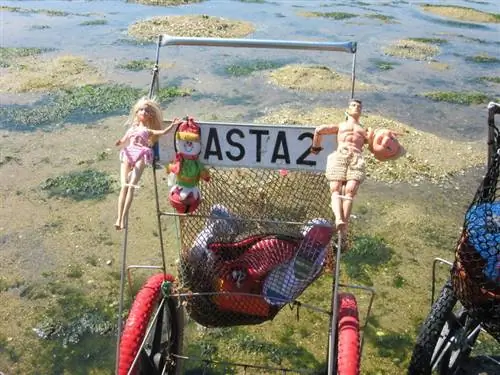 Тележка с морепродуктами