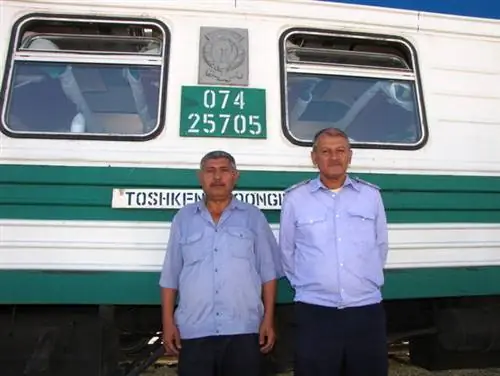 Сотрудники Узбекской железной дороги