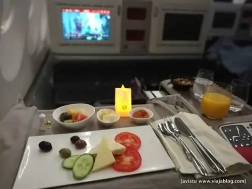 Закуска бизнес-класса Turkish Airlines