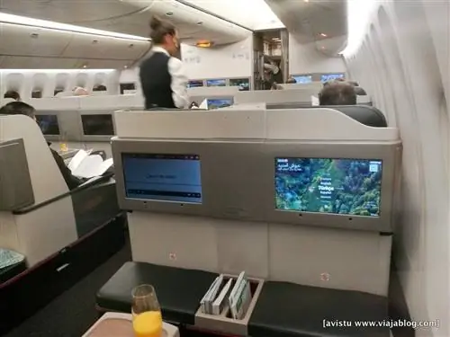 Салон бизнес-класса Turkish Airlines