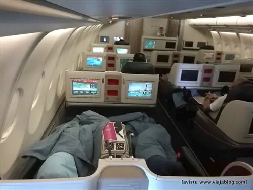 Горизонтальные сиденья бизнес-класса Turkish Airlines