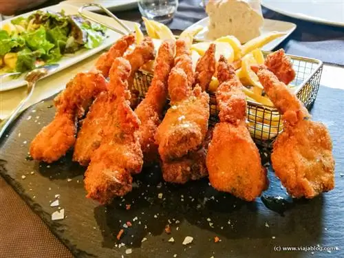 Котлеты маринованные и панированные, Лас Урдес, Касерес, Эстремадура