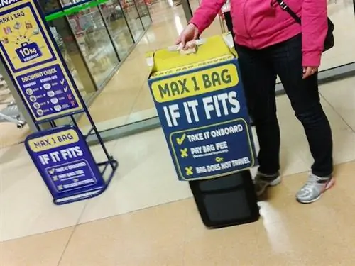 Коробка для измерения багажа Ryanair
