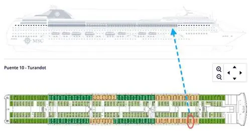 План палубы MSC Opera