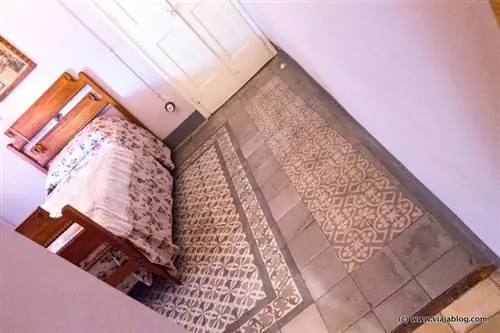 Плитка для спальни Паулы, также ее собственный дизайн, Casa Masó, Жерона.