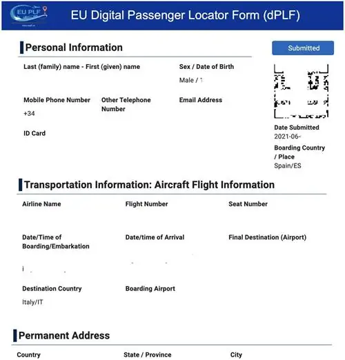 dPLF Рейс в Италию