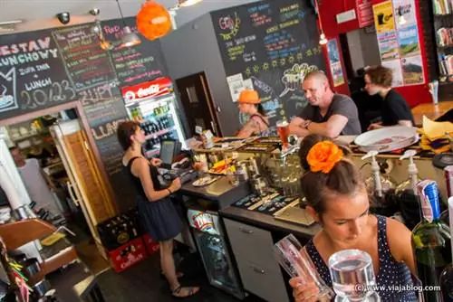 Интерьер ресторана Klubokawiarnia Grawitacja Варшава