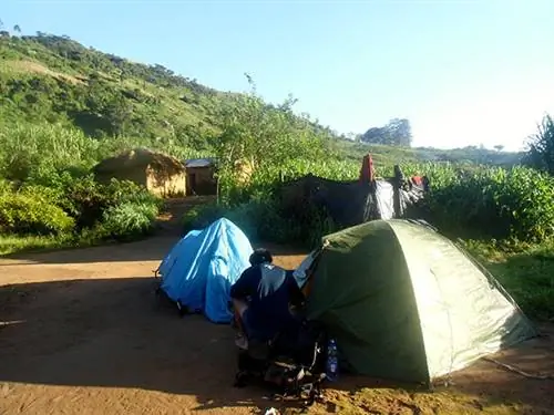 Наш лагерь у дома Намули