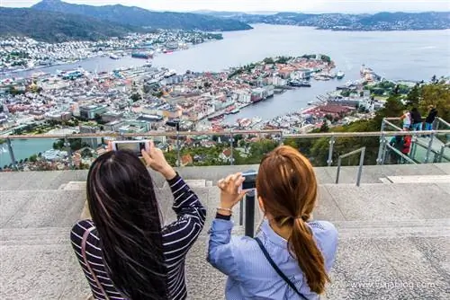 Берген из Флёйена, Норвегия