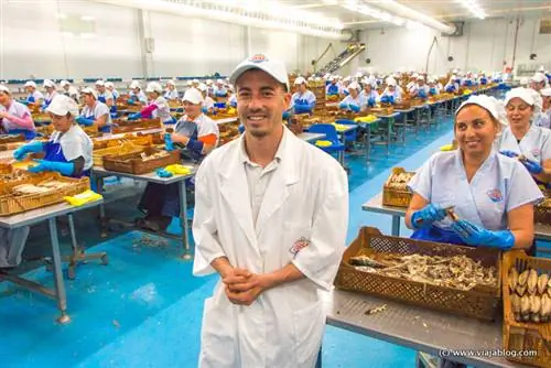 Рыбные консервы USISA на острове Кристина (Уэльва)