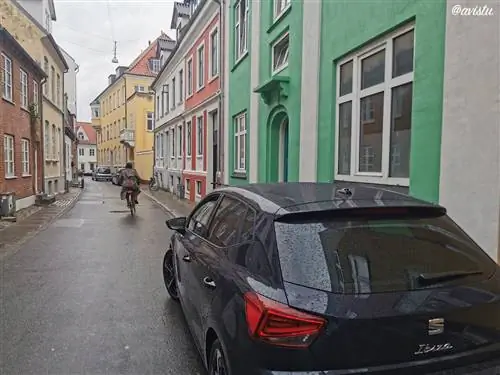 Наш прокатный автомобиль в Ольборге