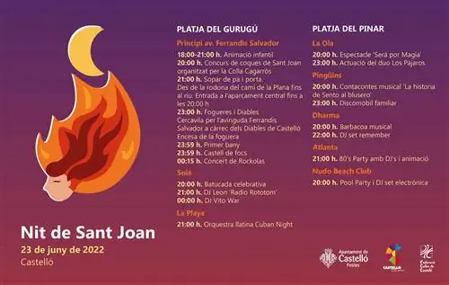 Программа мероприятий Сан-Хуана 2022 в Кастельоне