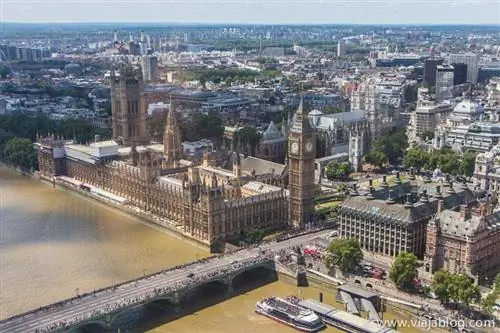 Парламент и Биг-Бен от Coca Cola London Eye, Лондон