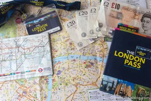 Карта London Pass и путеводитель на карте Лондона