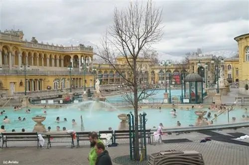 Спа Сечени в Будапеште, Венгрия.