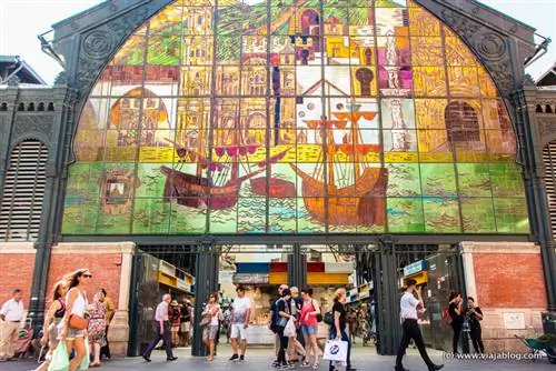 Витраж Центрального рынка Малаги