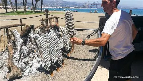 Эспето на пляже Малаги