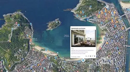 Расположение квартиры с террасой в Конча-де-Сан-Себастьян