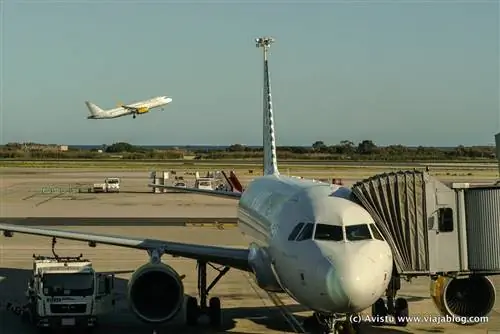 Самолеты Vueling в аэропорту Барселоны