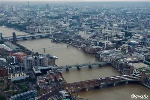 Четыре лондонских моста с небоскреба The Shard