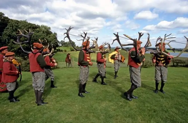 Abbot's Bromley Horn Dance, Стаффордшир, Англия, Великобритания