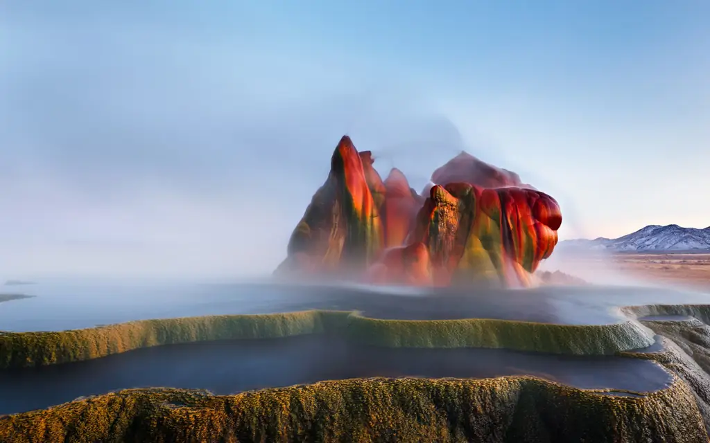 Fly Geyser, штат Невада, США