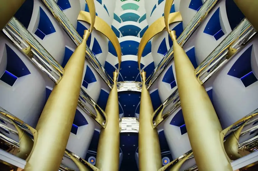 Gorgeous interior of Burj Al Arab