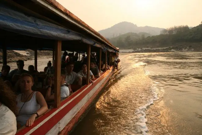 Slow boat down the mekong, between Huay Xai and Louang Prabang, Laos