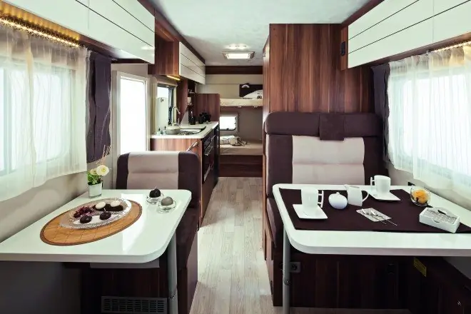 Автодом Fiat Grande, интерьер автодома