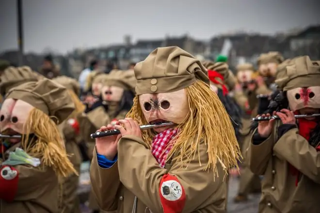 Исполнители фестиваля в Basler Fasnacht, Швейцария
