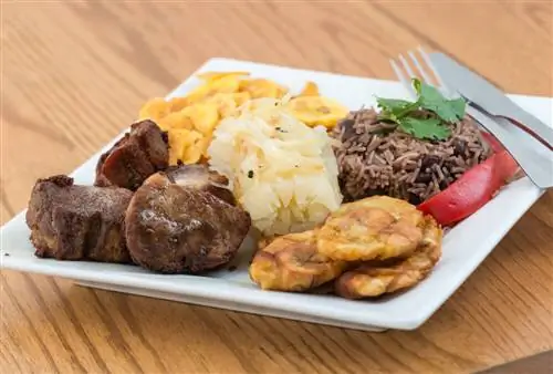 Типичная жареная свинина кубинской кухни