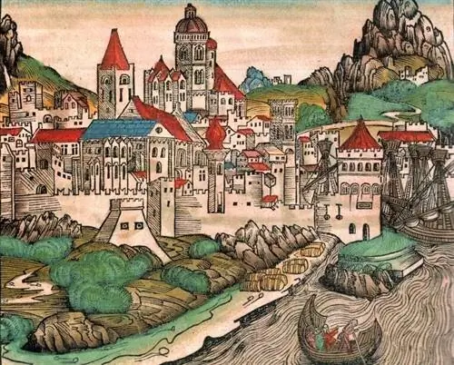 Майнц, гравюра на дереве