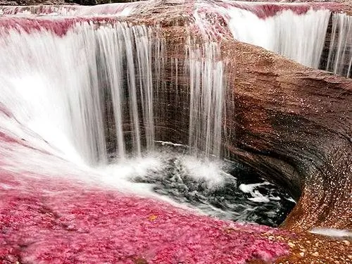 Водопад в Каньо-Кристалес Водопад в Каньо-Кристалес