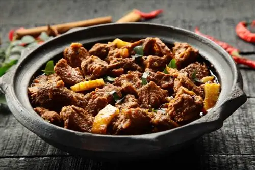 Блюдо карри из козы
