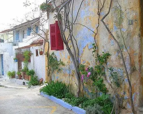 Район Анафиотика в Афинах