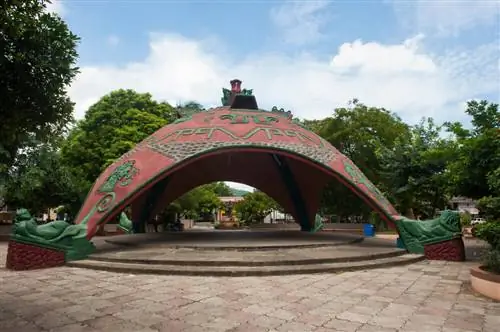 Киоск коренных народов, расположенный в Коста-Рике.