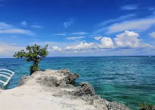Океанский пейзаж на острове Себу на Филиппинах.