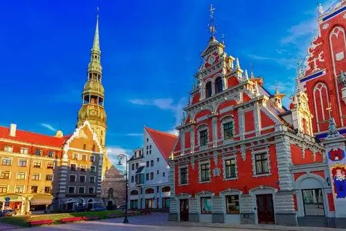 Прогулка по старому городу Риги, Латвия