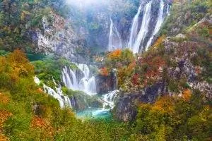 Плитвицкие озера в Хорватии.