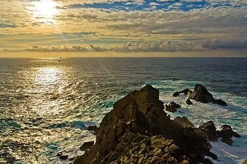 Закат в Эстака-де-Барес в Галисии