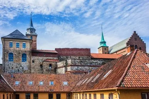 Крепость Акершух в Христиании сегодня Осло