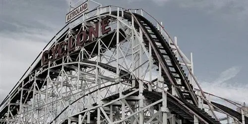 Американские горки «Циклон» в Нью-Йорке
