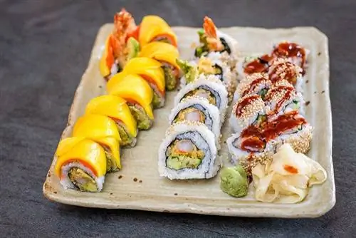 блюдо японской кухни