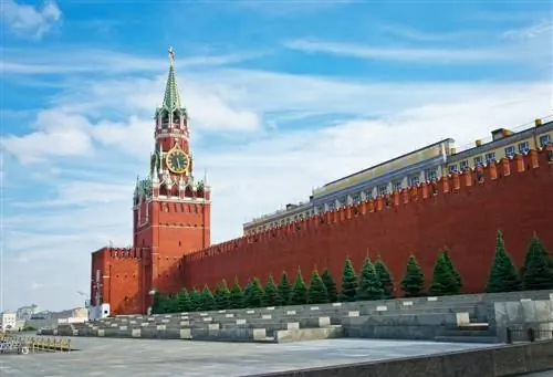 Спасская башня Московского Кремля.