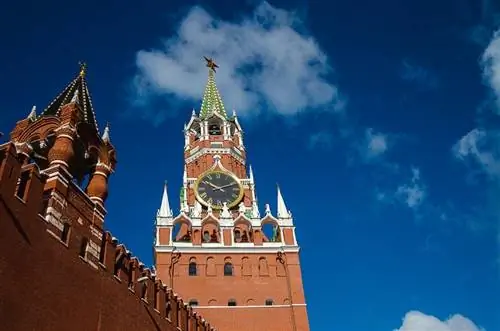 Спасская башня в Москве.