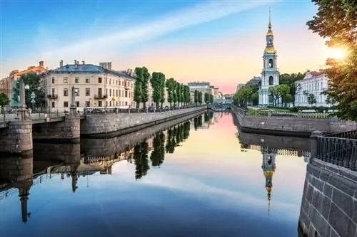 Каналы Санкт-Петербурга в России.